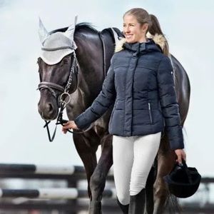 Horze Womens Camilla Short Jacket - Dark Navy Size US 8